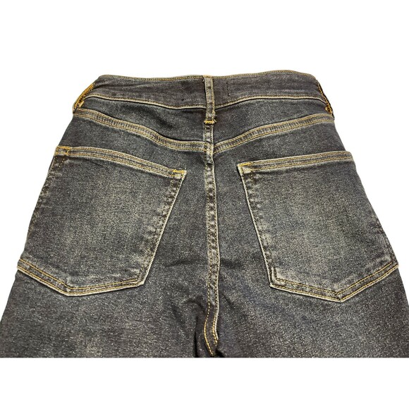 Free People Boho Raw Hem High Rise Jegging in Deep Indigo Blue- Size 27 NWT - Picture 10 of 13